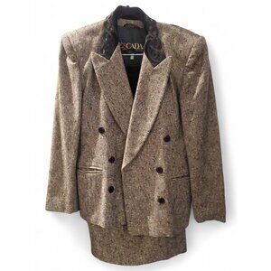 Vintage Escada Wool Skirt Suit by Margareta Ley